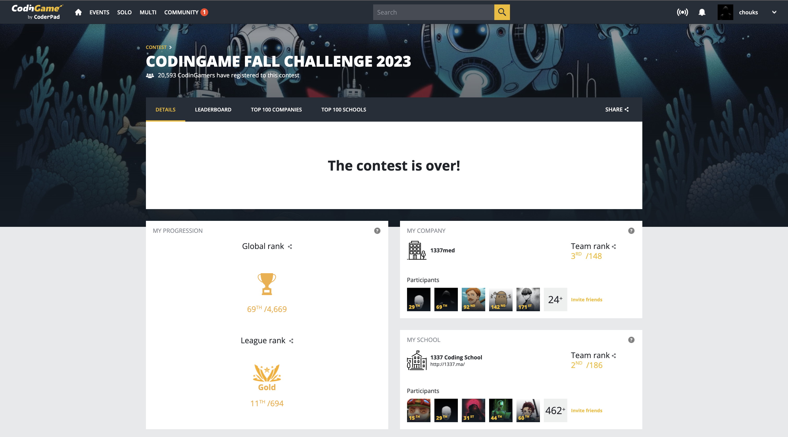 CodinGame Fall Challenge 2023